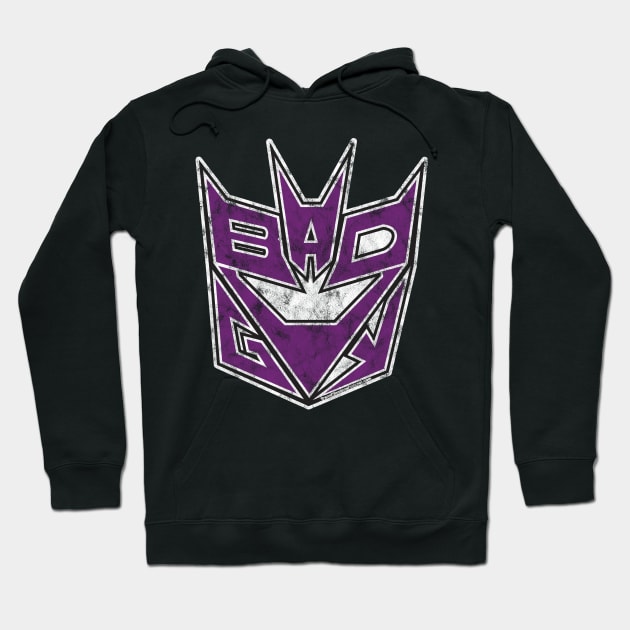 Bad Guy Logo (distressed) Hoodie by TransMissions Podcast